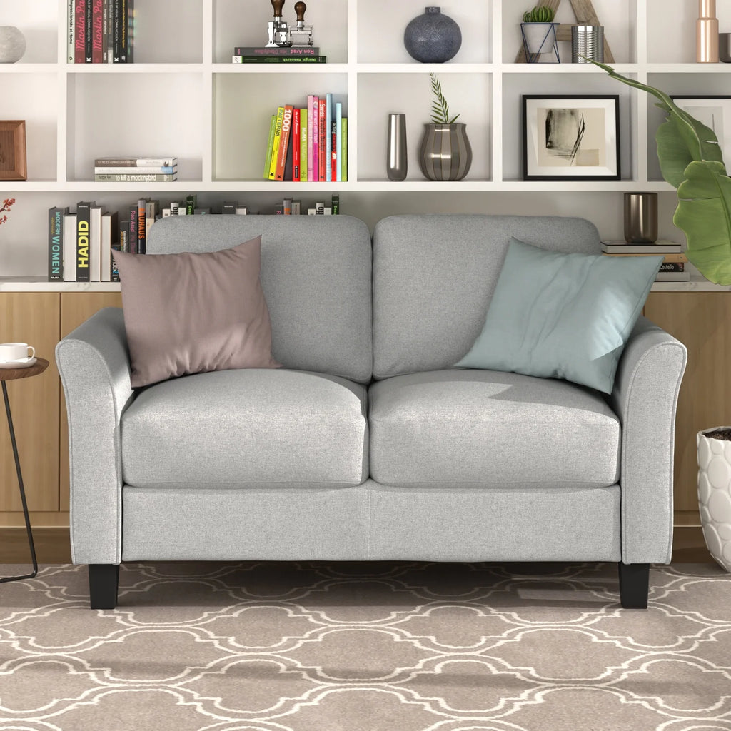 Light Gray Loveseat Sofa M188