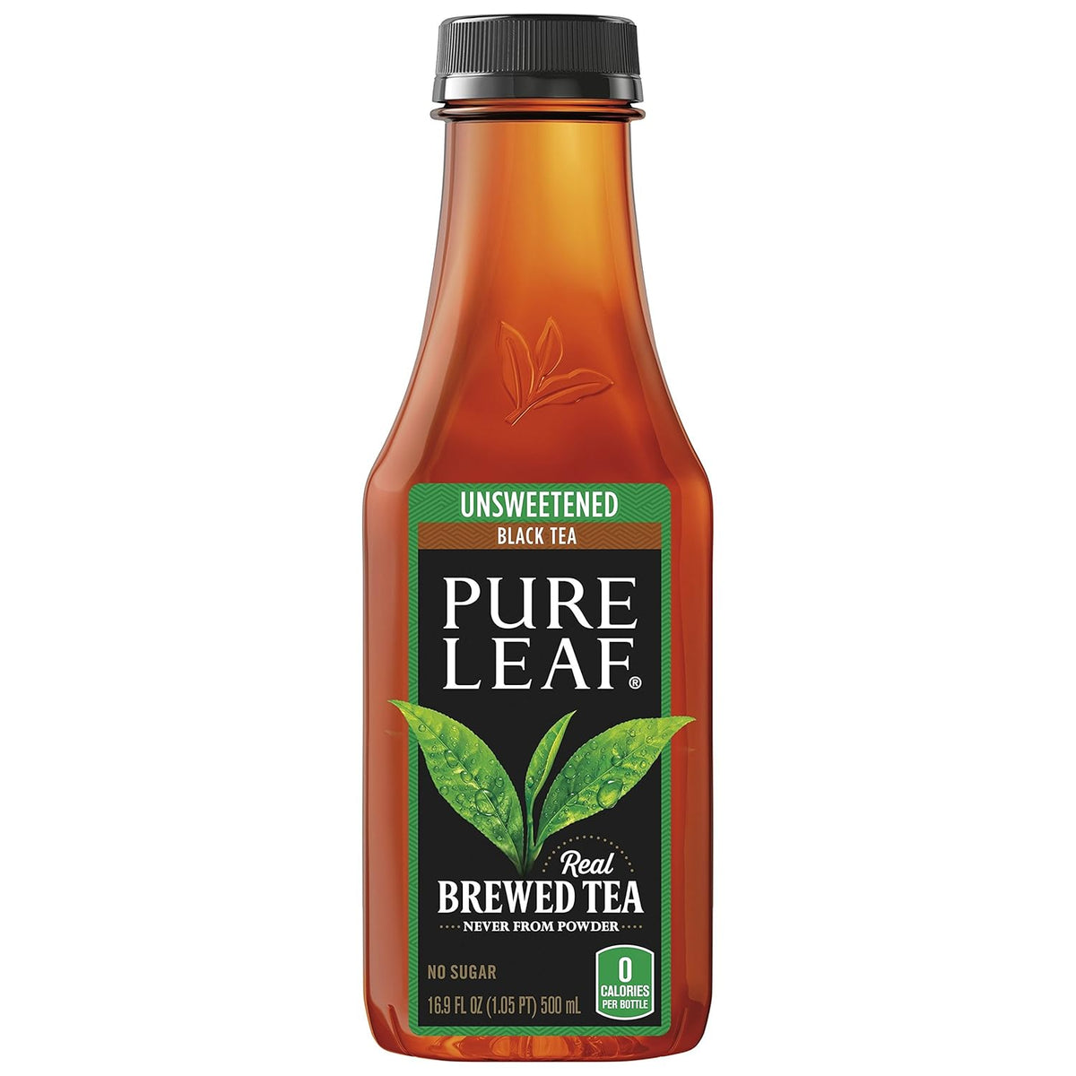 Unsweetened Black Iced Tea, 16.9 Ounce Bottles, 12 Count X257009
