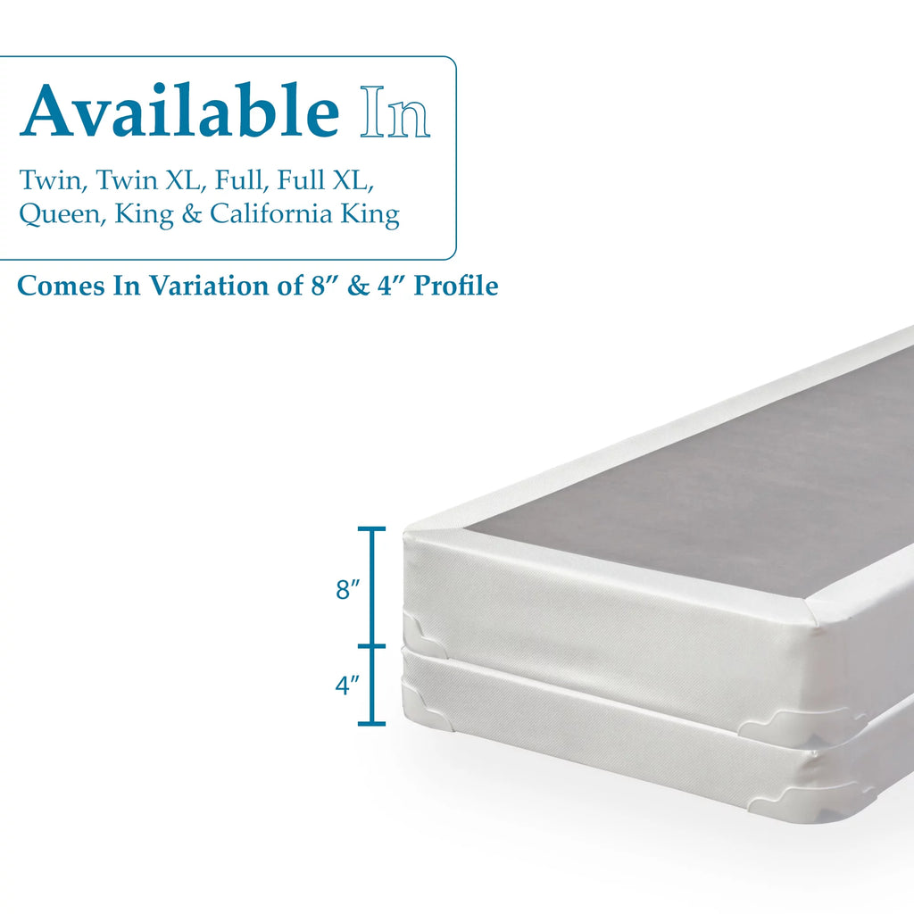4” Split Fully Assembled Box Spring for Mattress, Full S18086