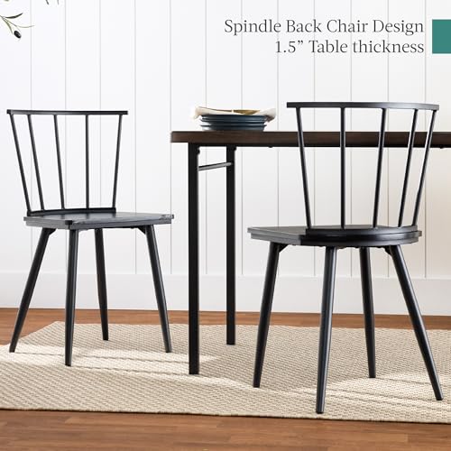 4-Piece Dining Table Set with 2 Chairs and Bench Q99470