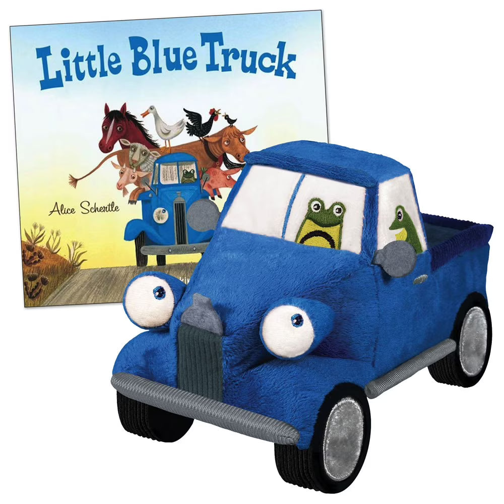 The Little Blue Truck Board Book and 8.5" Plush Truck Set R414