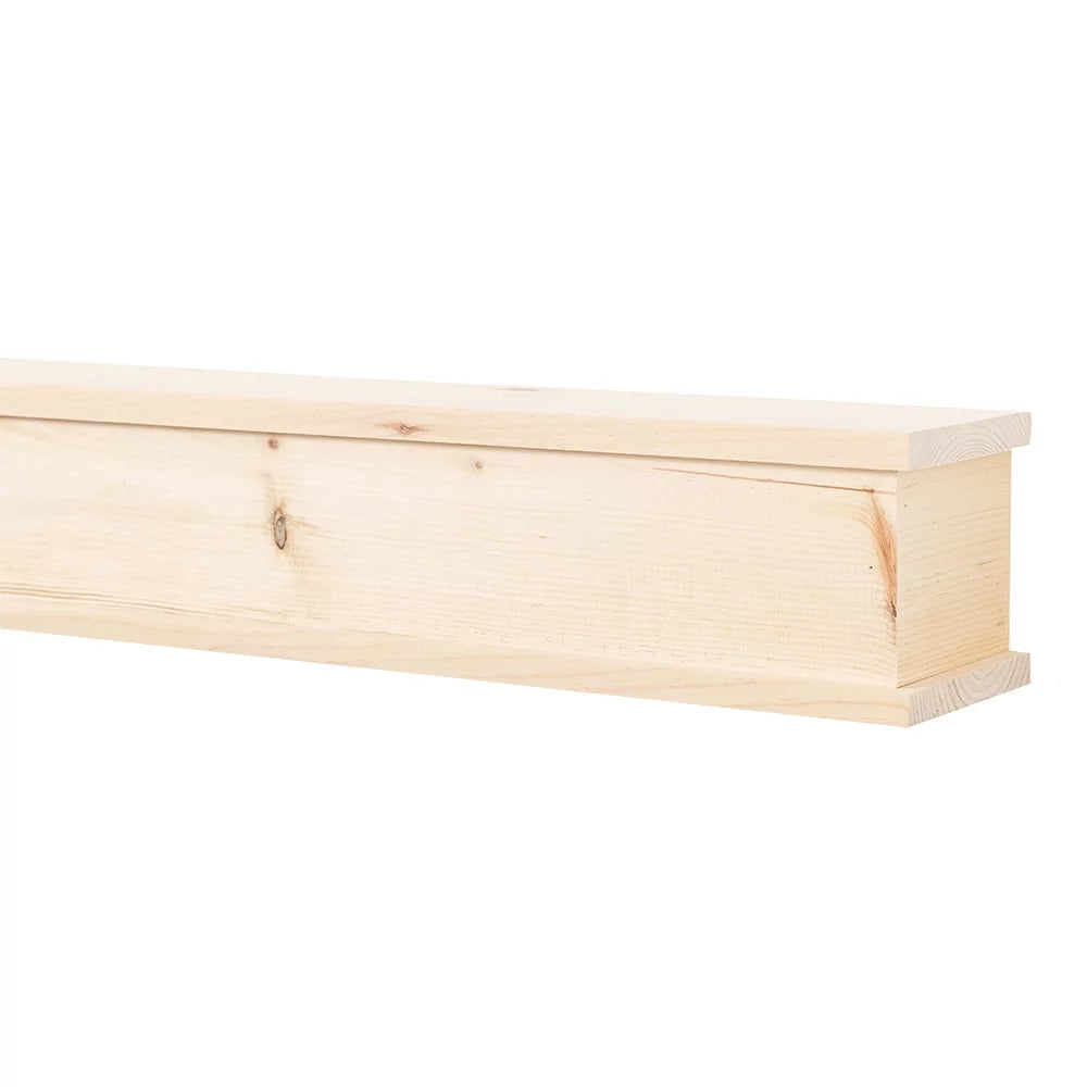 72 inch Floating Wood Fireplace Mantel Shelf X9175