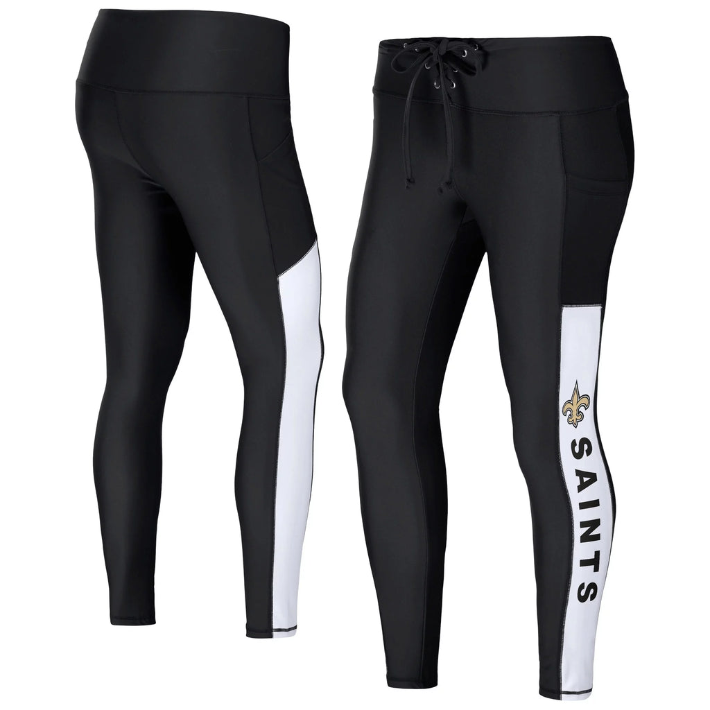 Black New Orleans Saints Leggings E5338