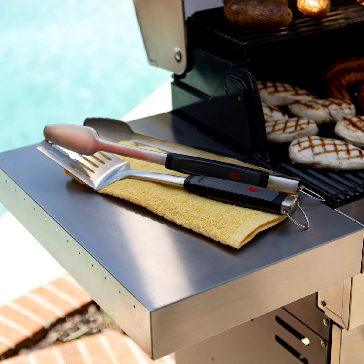 2-Piece Stainless Steel Grilling Tool Set K150159