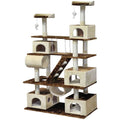 Gray Cat Tree with Swing and Sisal Scratching Post F33819