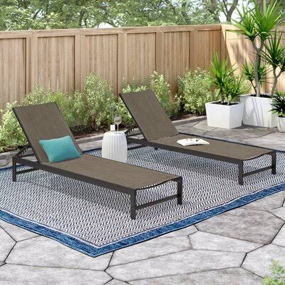 Brown Reclining Single Chaise P256