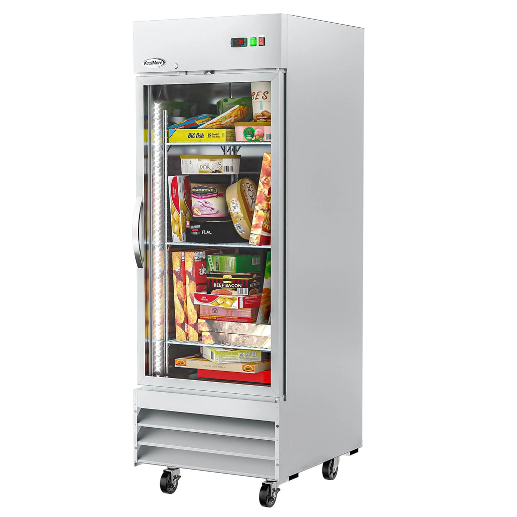 29 in. One Glass Door Reach-In Freezer 23 Cu. ft. O551