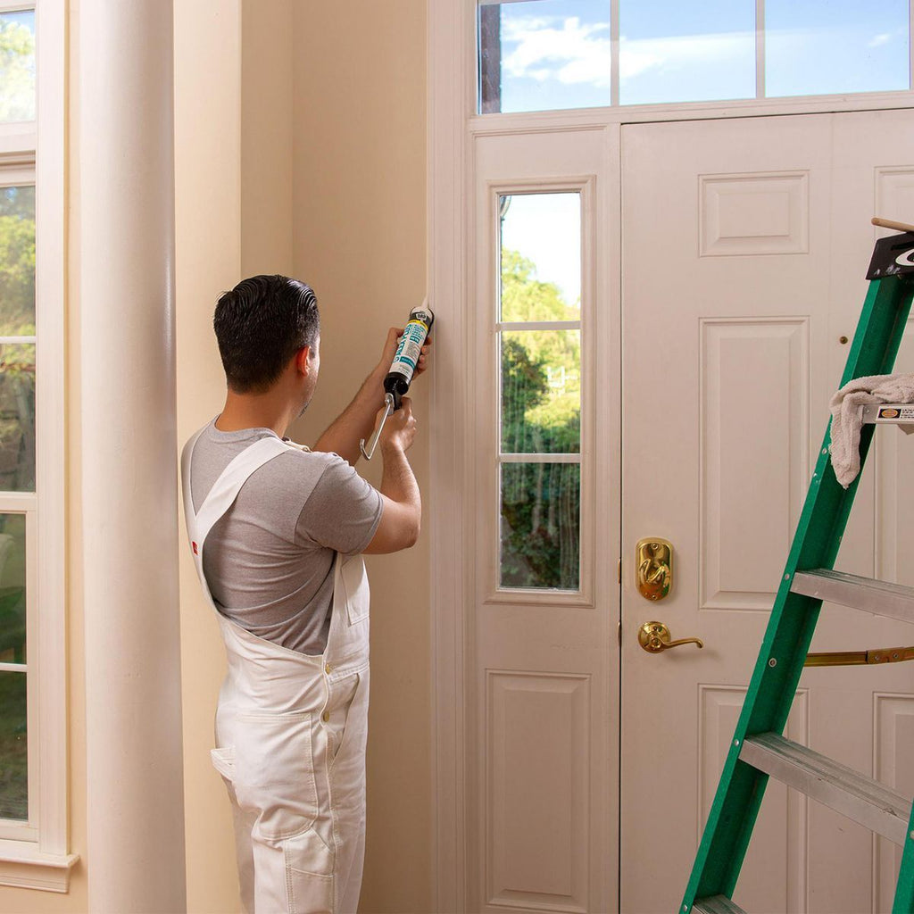 White Acrylic Latex Silicone Caulk G719874