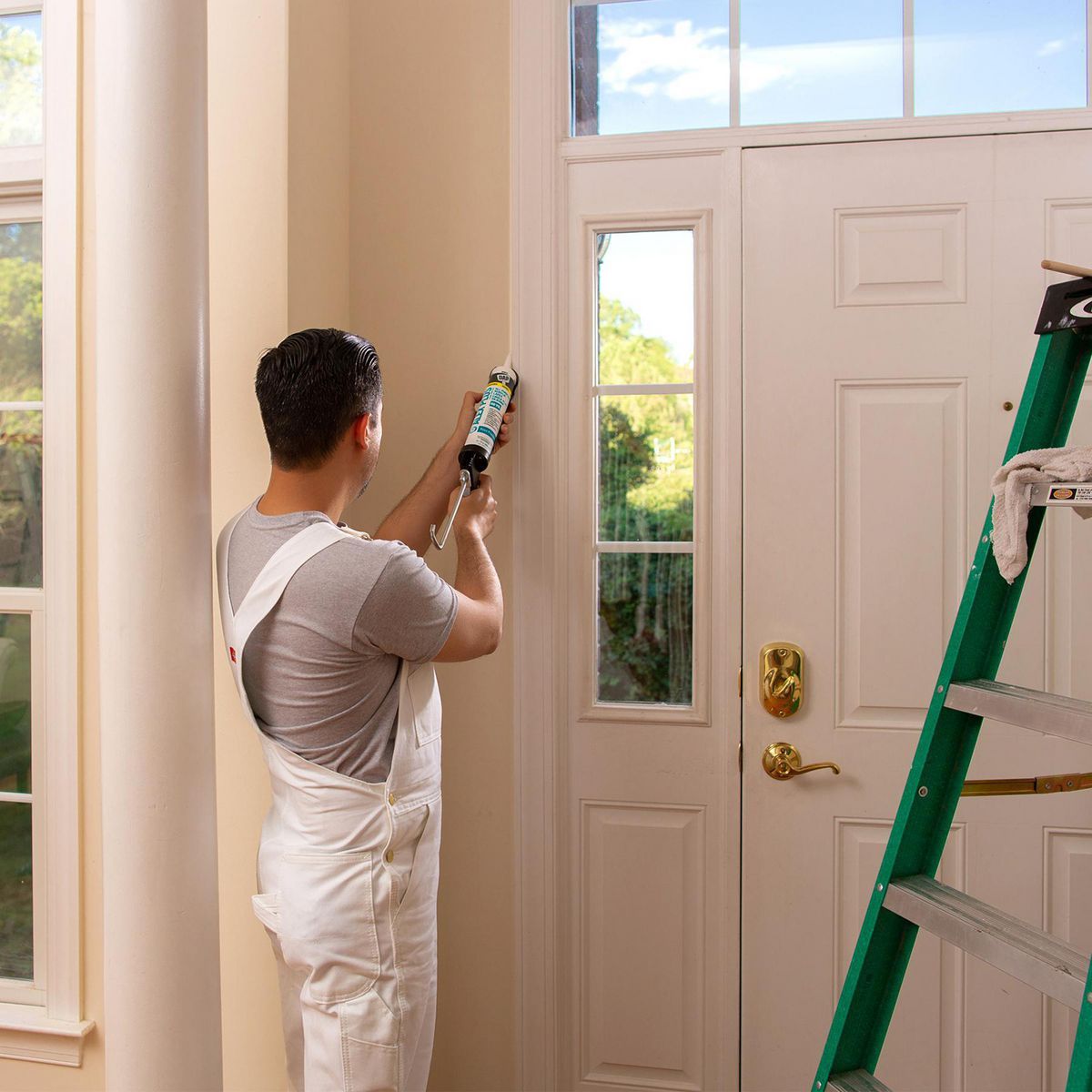 White Acrylic Latex Silicone Caulk G719874