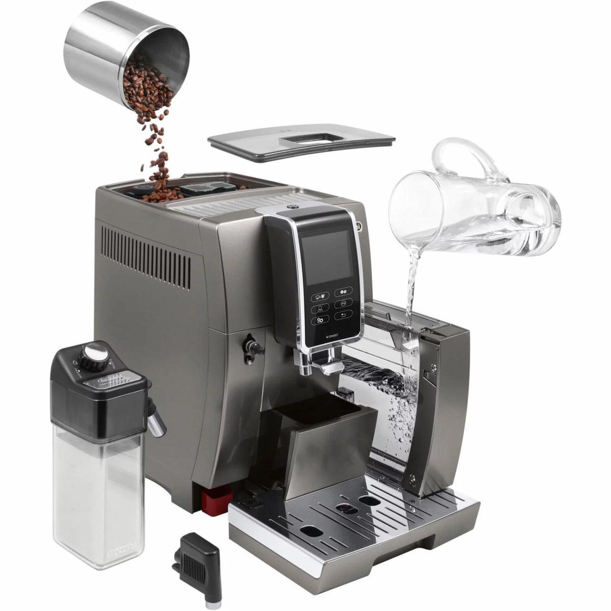 Smart Coffee and Espresso Machine with Automatic Milk Frother G391170