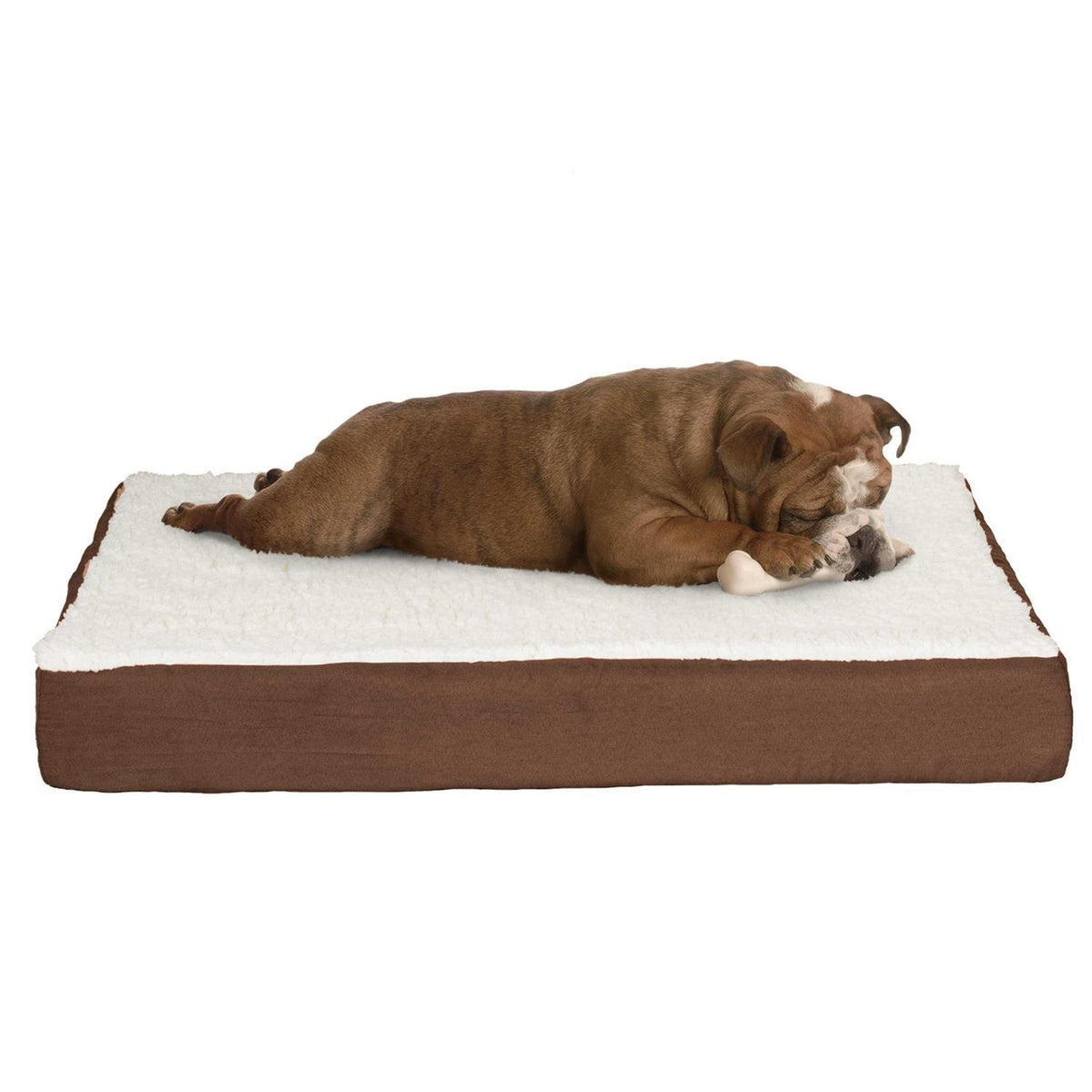 Sherpa Dog Bed with Memory Foam Cover F684