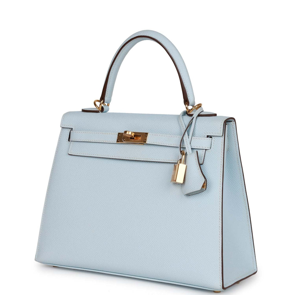 Bleu Brume Epsom Leather Bag V291