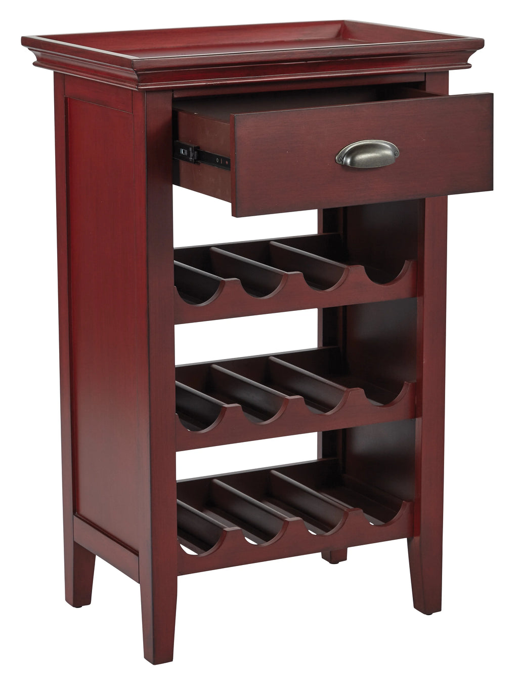 Vintage Wine Finish Wine Cabinet G370272