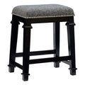 Black Wood Backless Counter Stool P463797