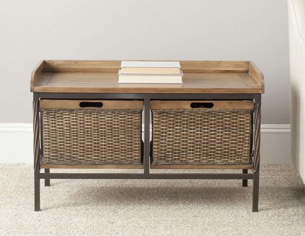 Antique Pewter French Grey Storage Bench F215787