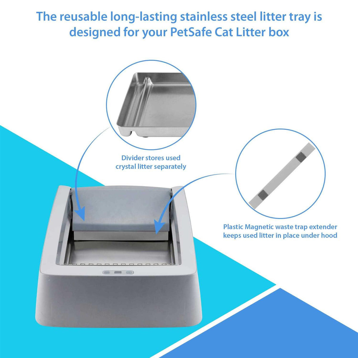 Stainless Steel Reusable Litter Tray T568
