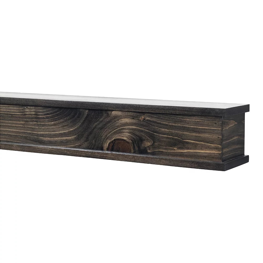 72 inch Floating Wood Fireplace Mantel Shelf X9175