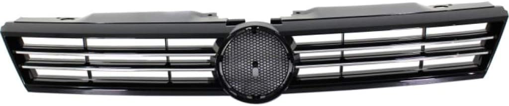 Chrome Shell Grille Assembly with Painted Black Insert Q399