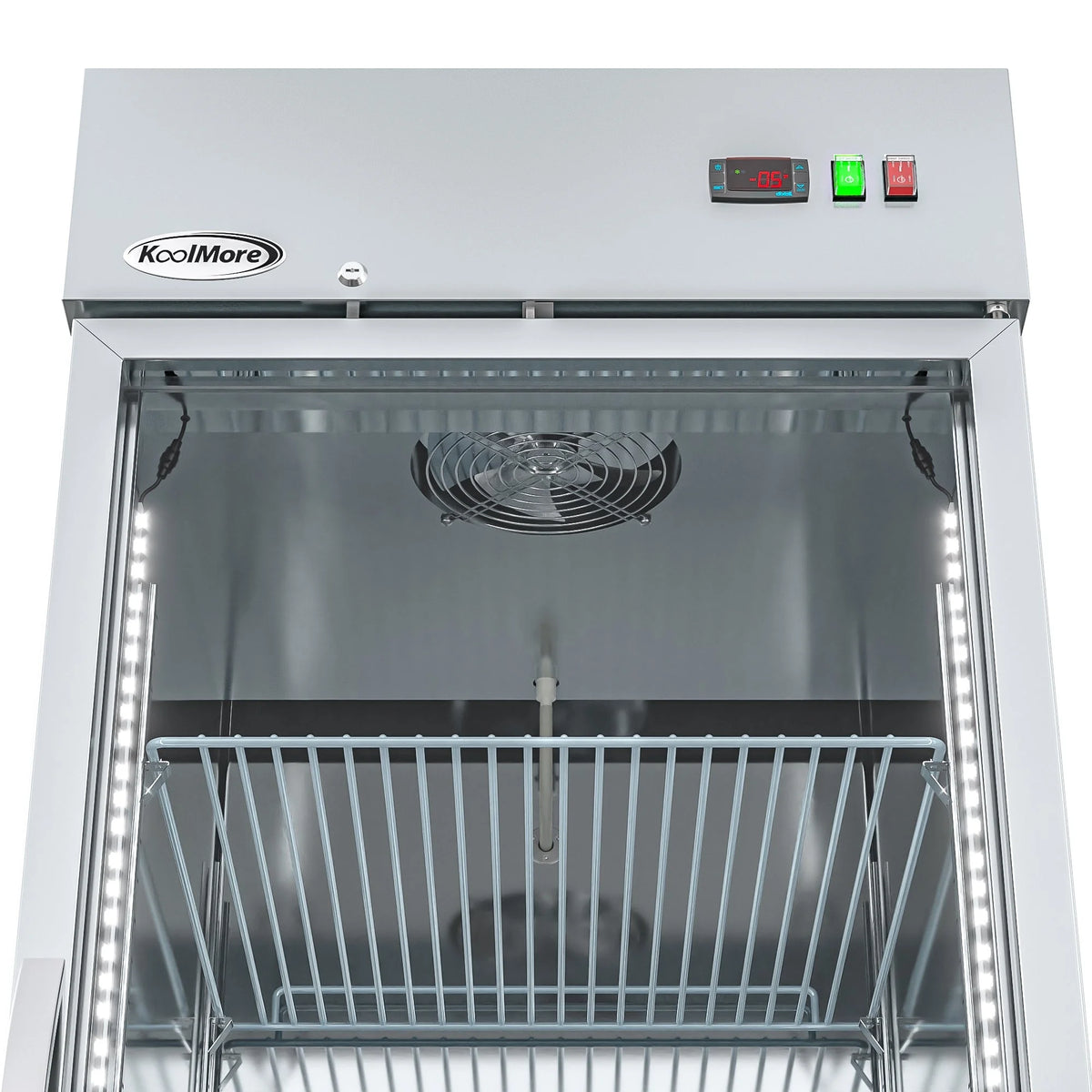 29 in. One Glass Door Reach-In Freezer 23 Cu. ft. O551