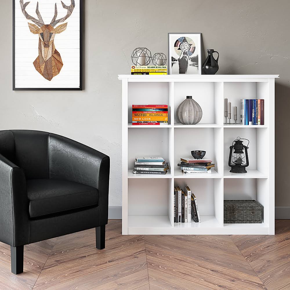 White 9 Cube Bookcase and Storage Unit F572596