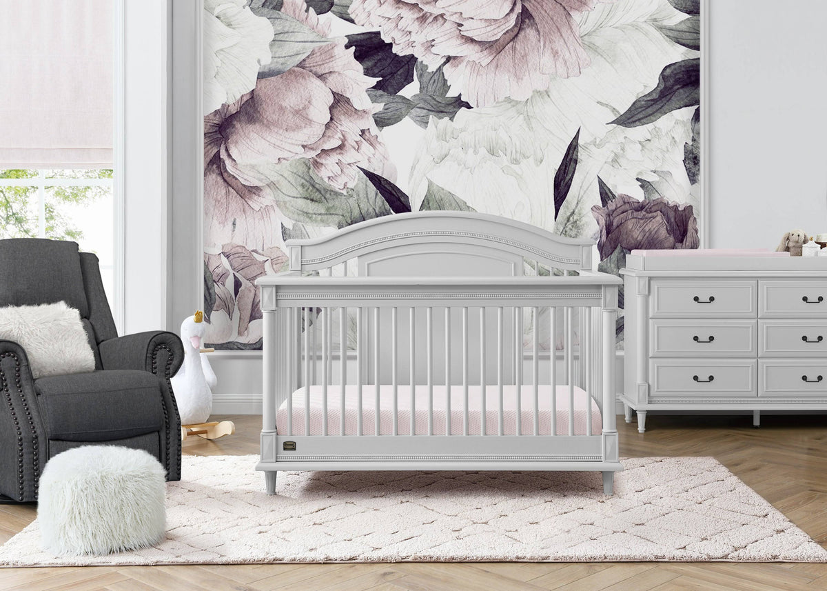 6-in-1 Convertible Crib with Toddler Rail H2559