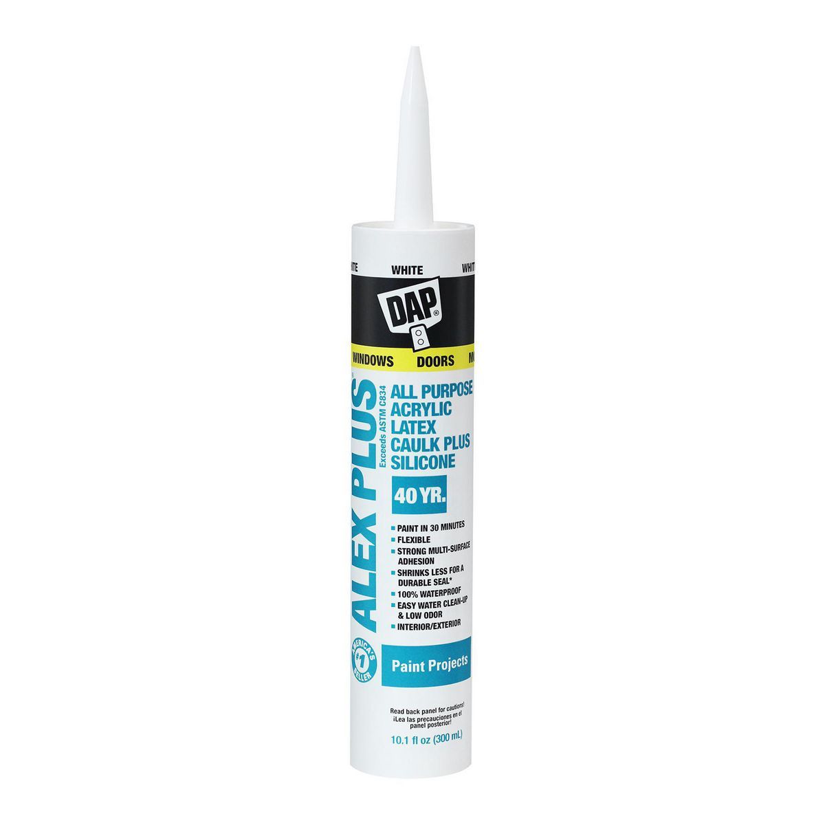 White Acrylic Latex Silicone Caulk G719874