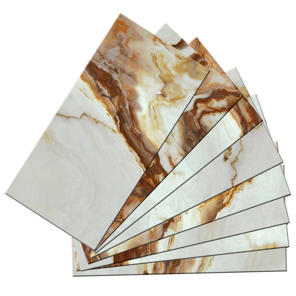 16-Pack 3-in x 6-in Glossy Glass Subway Peel & Stick Tile S879