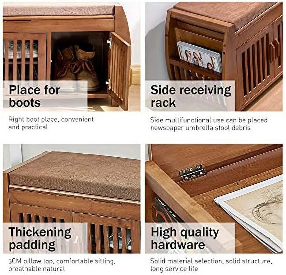 Shoe Bench with Detachable Cushion P3843