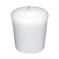 White Votive Candle, 15 HR, Unscented, Flared W512453
