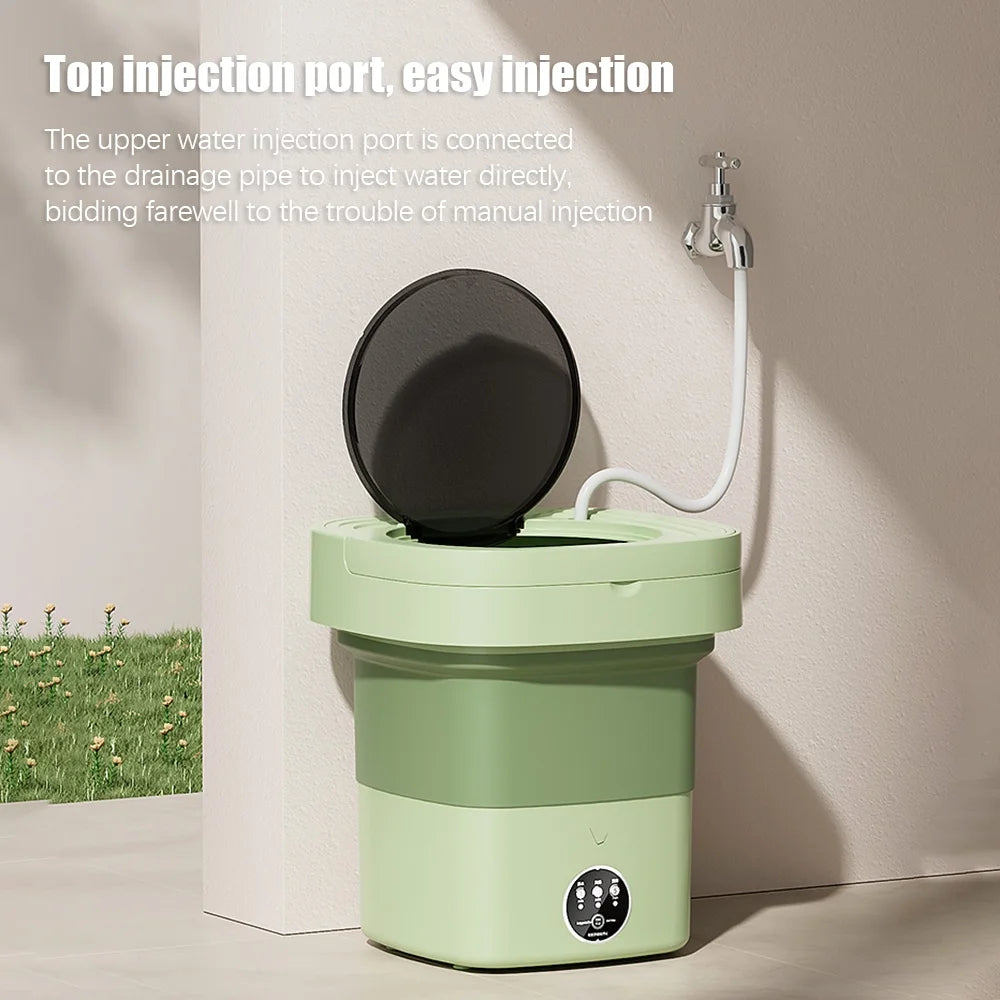 Portable Washing Machine with Drain and Dryer, 8L Y22171