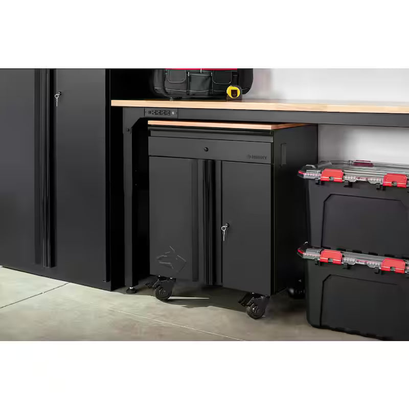 4 in. Caster Kit for Welded Steel Garage Base Cabinets G153575