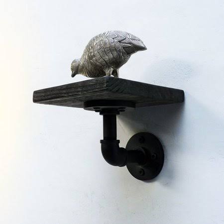 Industrial Wall Shelf Dark F2519