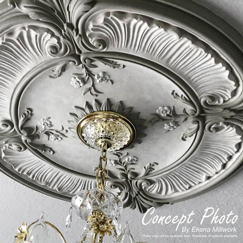 Hand-Painted Gold Ceiling Medallion U9713