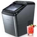 Black Countertop Bullet Ice Maker, 33Lbs, 2 Size Ice Cubes H898
