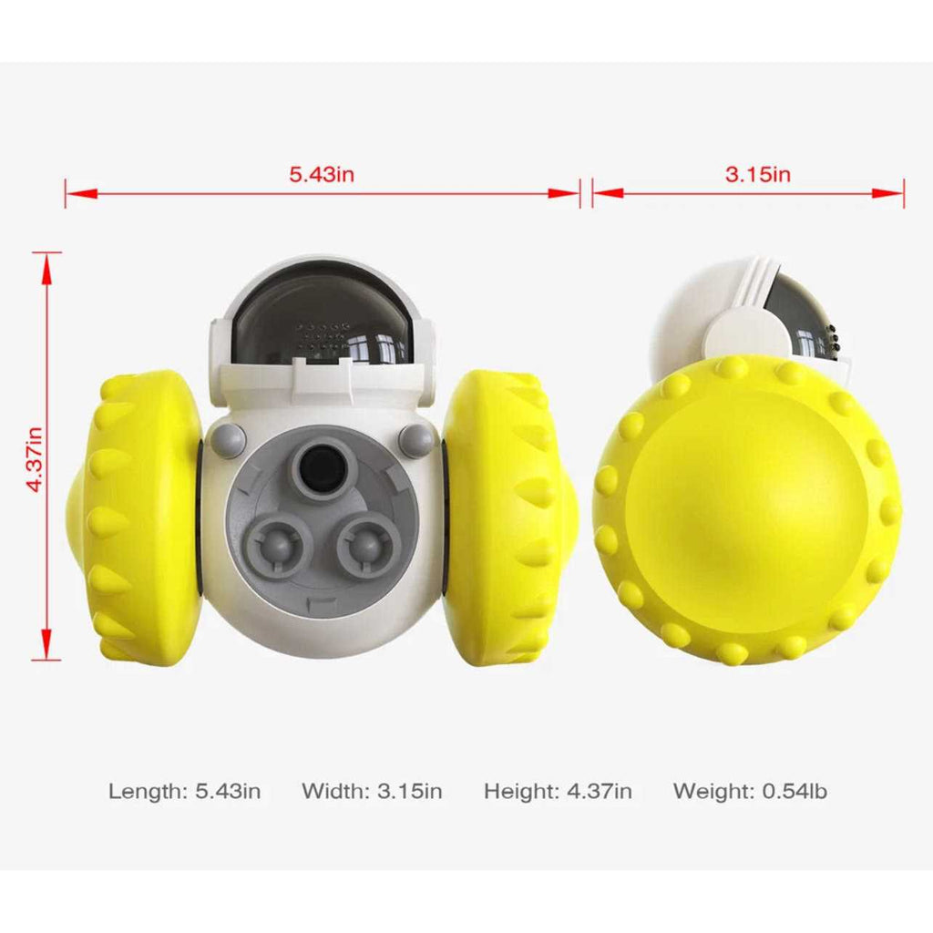 Robot Shaped Treat Dispenser Push Toy N1915
