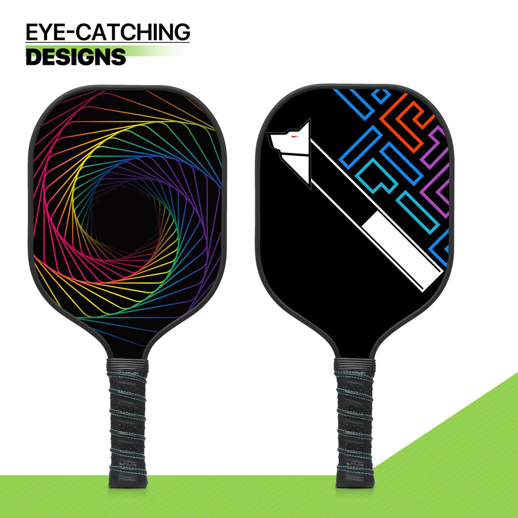 Carbon Fiber Pickleball Rackets Set of 4 with Carry Bag O62316