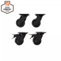 4 in. Caster Kit for Welded Steel Garage Base Cabinets G153575