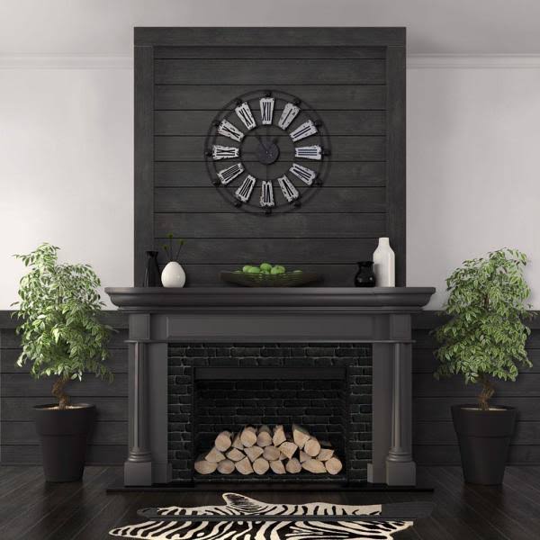 Charcoal Shiplap Pine Board (6-Pack) J49564