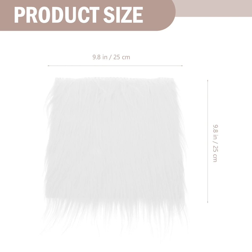 Craft Supply Decoration Gnome Doll DIY Making Supplies Including Square Faux Fur Fabric Wooden Balls G65840