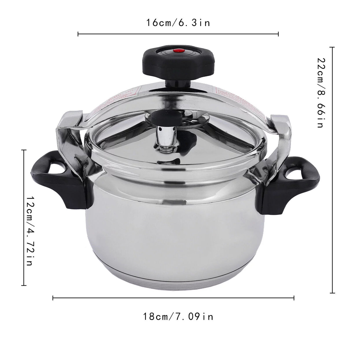 3L 304 Stainless Steel Mini Pressure Cooker R1061