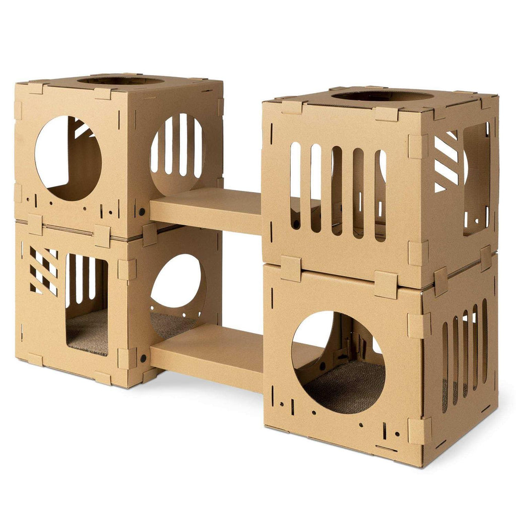 Modular Corrugated Cardboard Cat House H9336
