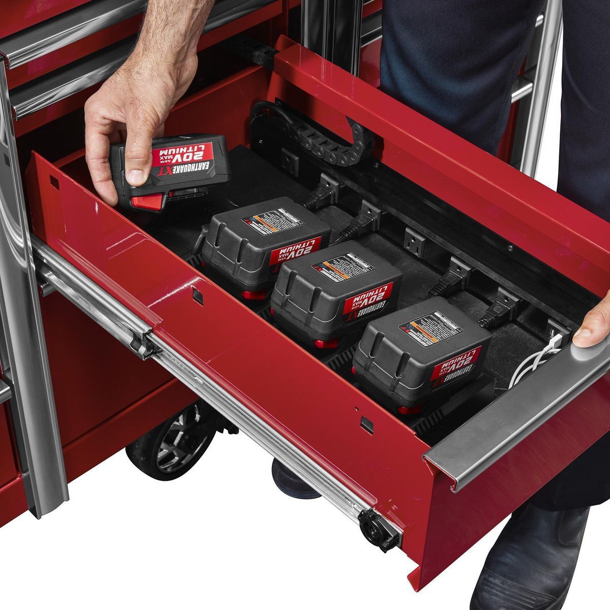 73 in. x 25 in. Red Roll Cab S12360