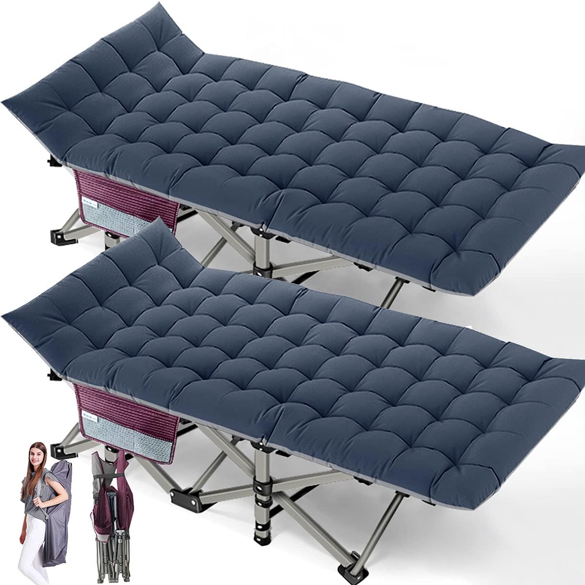 Folding Camping Cot with Carry Bag B77634
