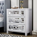 Antique White 3 Drawer Accent Chest V544283