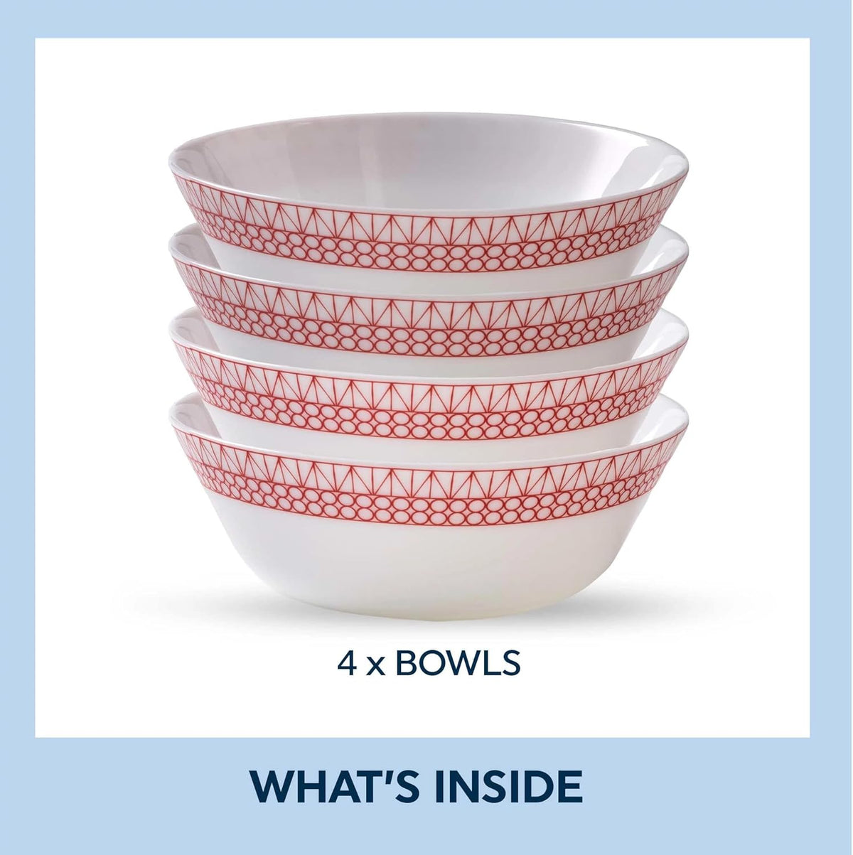4-Pc 18-Oz Glass Bowl Set Z360