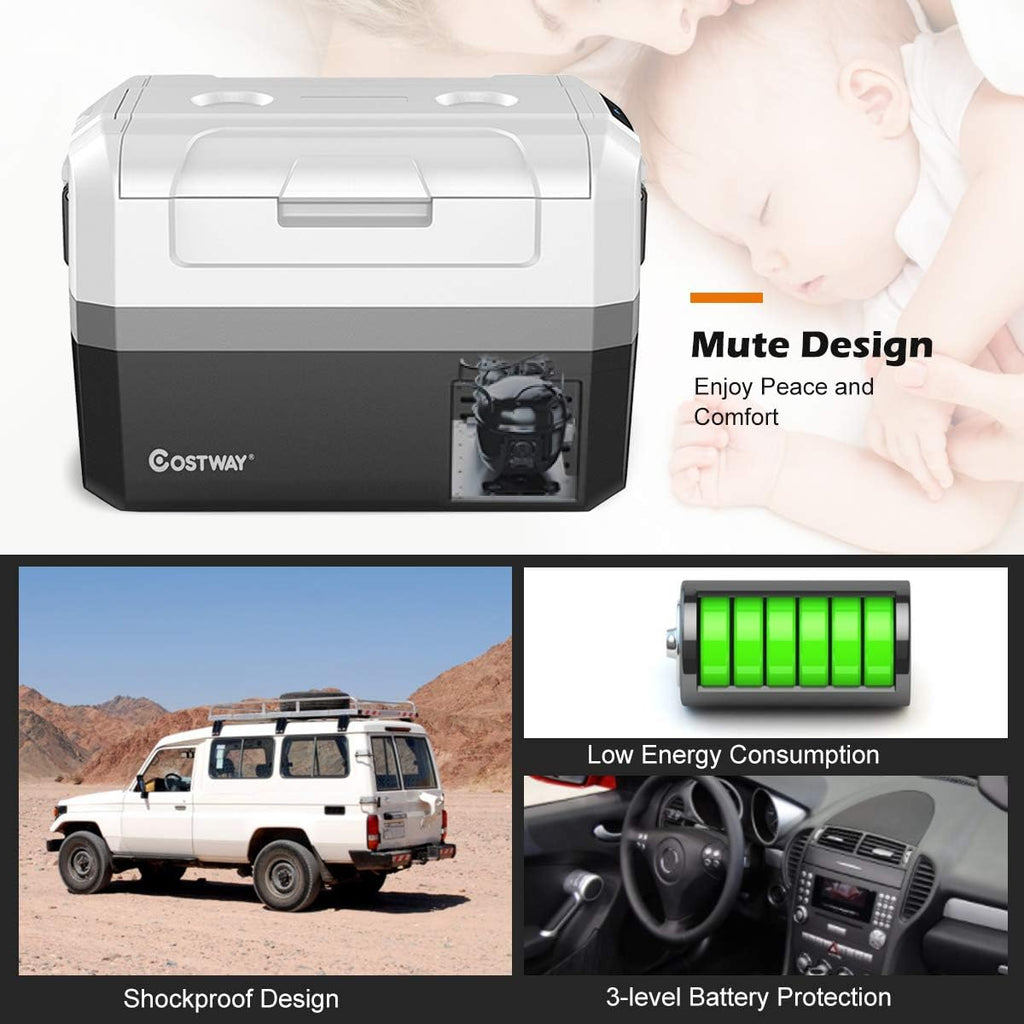 Portable Car Refrigerator 48-Quart Compressor Travel Fridge V15877