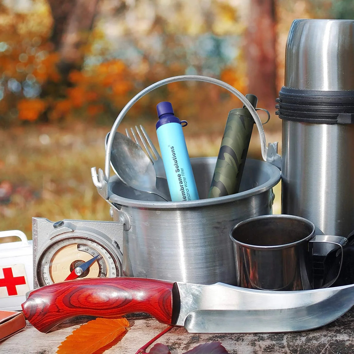 Camo Personal Water Filter Straw U267
