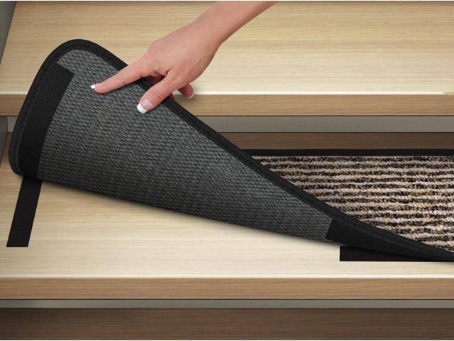 15 Pc Black Carpet Stair Treads I309