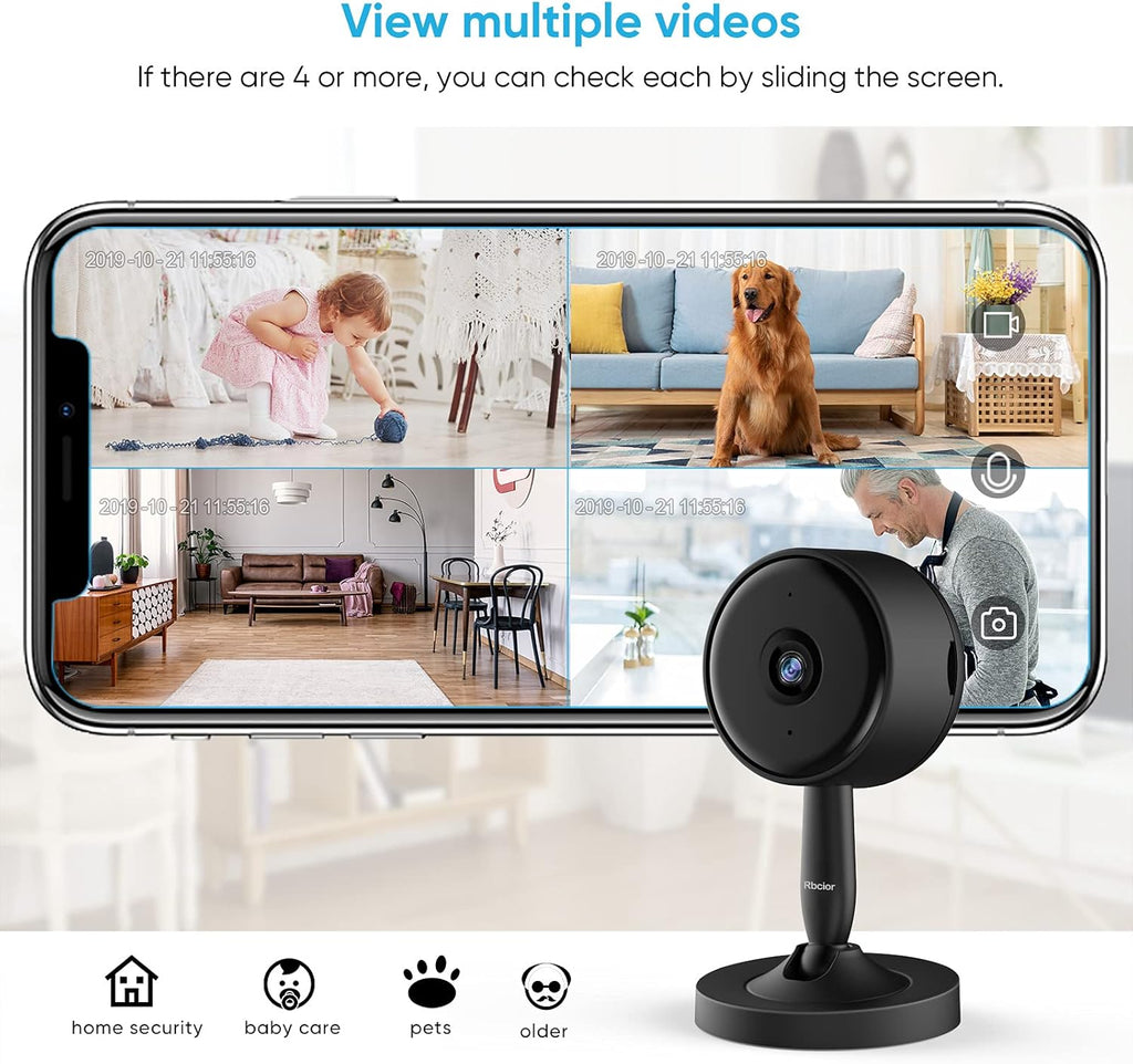 1080P HD Indoor Security Camera with Motion Detection, 2-Way Audio, Night Vision I2347