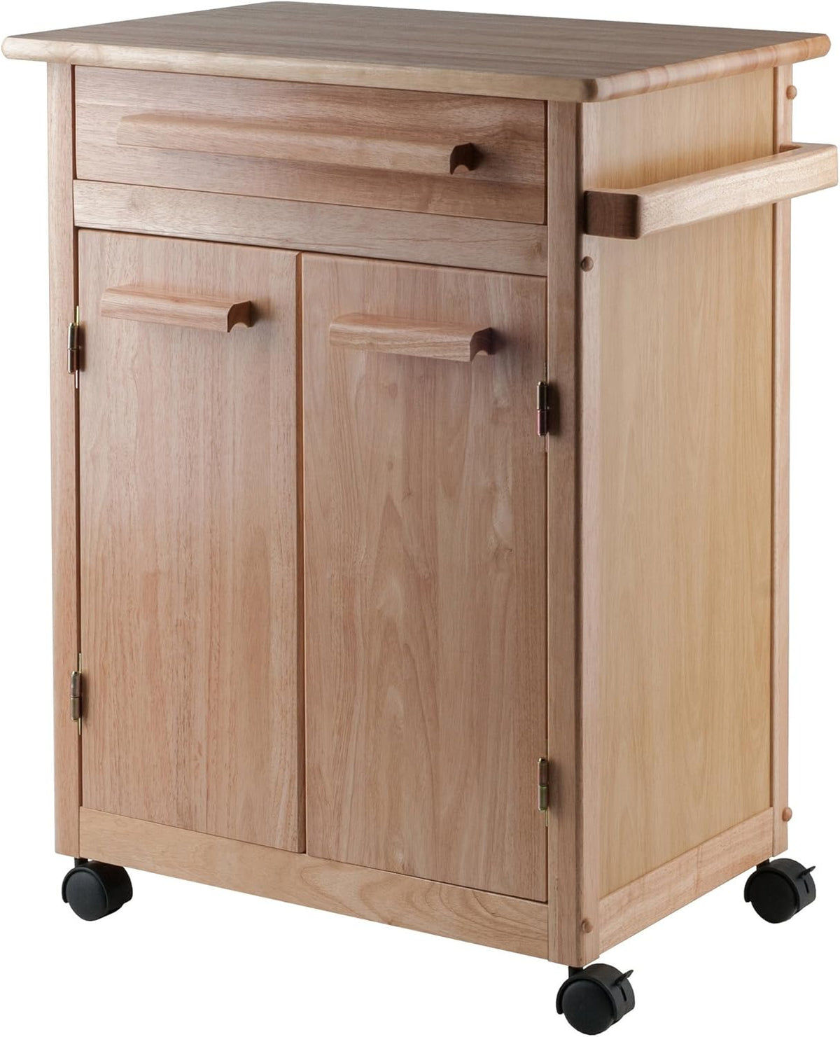 Natural Single Drawer Kitchen Cabinet Storage Cart U234